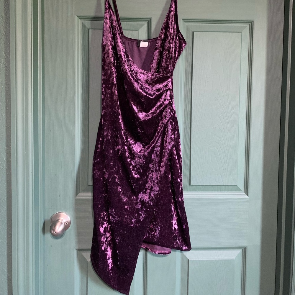 Purple velvet rue 21 dress